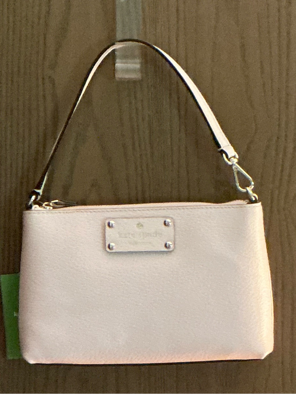 Kate Spade Blush Pink Leather Clutch/Wristlet With Gold Hardware